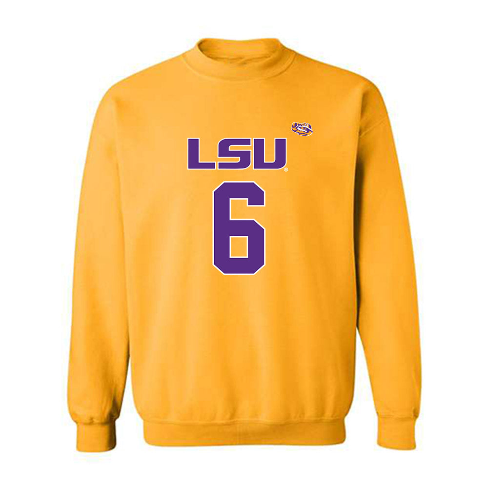 LSU - NCAA Women's Basketball : Divine Bourrage - Replica Shersey Crewneck Sweatshirt-0