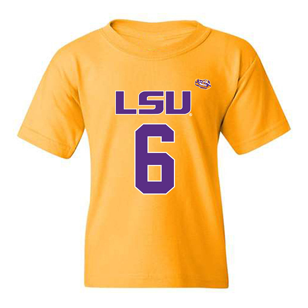 LSU - NCAA Women's Basketball : Divine Bourrage - Replica Shersey Youth T-Shirt-0