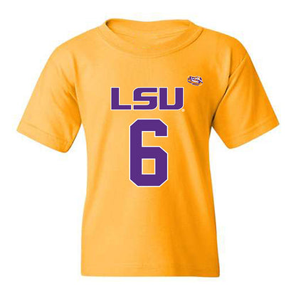 LSU - NCAA Women's Basketball : Divine Bourrage - Replica Shersey Youth T-Shirt-0