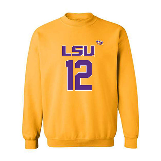 LSU - NCAA Women's Basketball : Mikaylah Williams - Replica Shersey Crewneck Sweatshirt-0