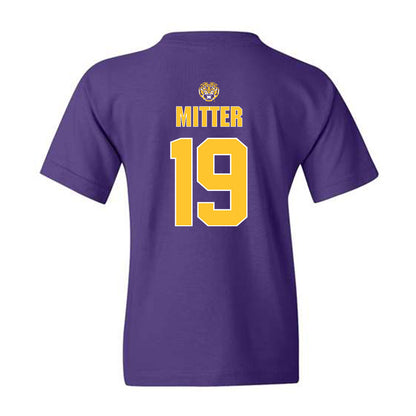 LSU - NCAA Beach Volleyball : Emily Mitter - Youth T-Shirt