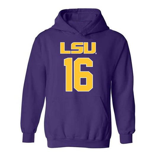 LSU - NCAA Beach Volleyball : Maddie Whittington - Hooded Sweatshirt