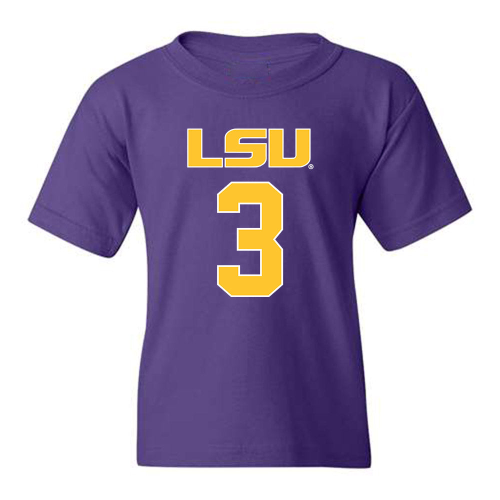 LSU - NCAA Beach Volleyball : Ella Larkin - Youth T-Shirt