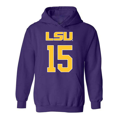 LSU - NCAA Women's Volleyball : Lauren Brooker - Sport Shersey Hooded Sweatshirt-0