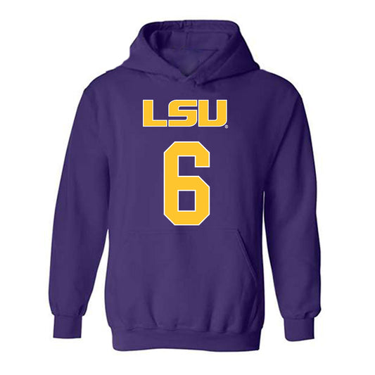 LSU - NCAA Women's Volleyball : Madison Martin - Sport Shersey Hooded Sweatshirt