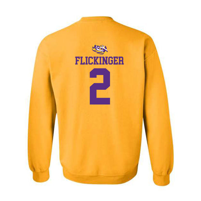 LSU - NCAA Women's Volleyball : Paige Flickinger - Replica Shersey Crewneck Sweatshirt