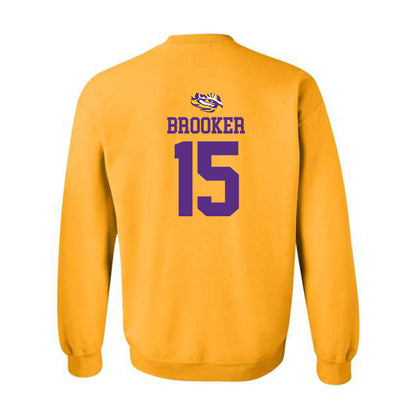 LSU - NCAA Women's Volleyball : Lauren Brooker - Replica Shersey Crewneck Sweatshirt-1