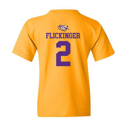 LSU - NCAA Women's Volleyball : Paige Flickinger - Replica Shersey Youth T-Shirt