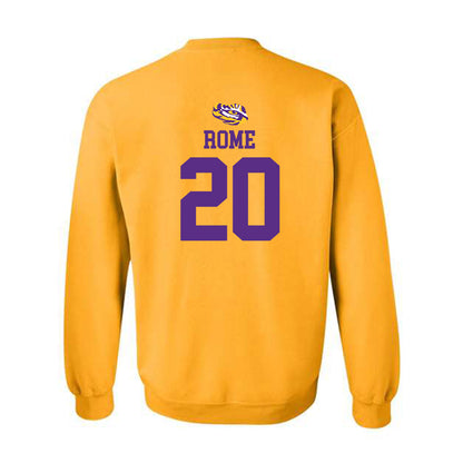 LSU - NCAA Women's Volleyball : Mika Rome - Replica Shersey Crewneck Sweatshirt