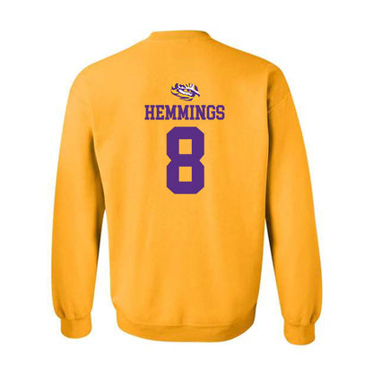 LSU - NCAA Women's Volleyball : Ella Hemmings - Replica Shersey Crewneck Sweatshirt