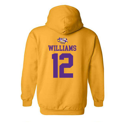 LSU - NCAA Women's Volleyball : Alia Williams - Replica Shersey Hooded Sweatshirt