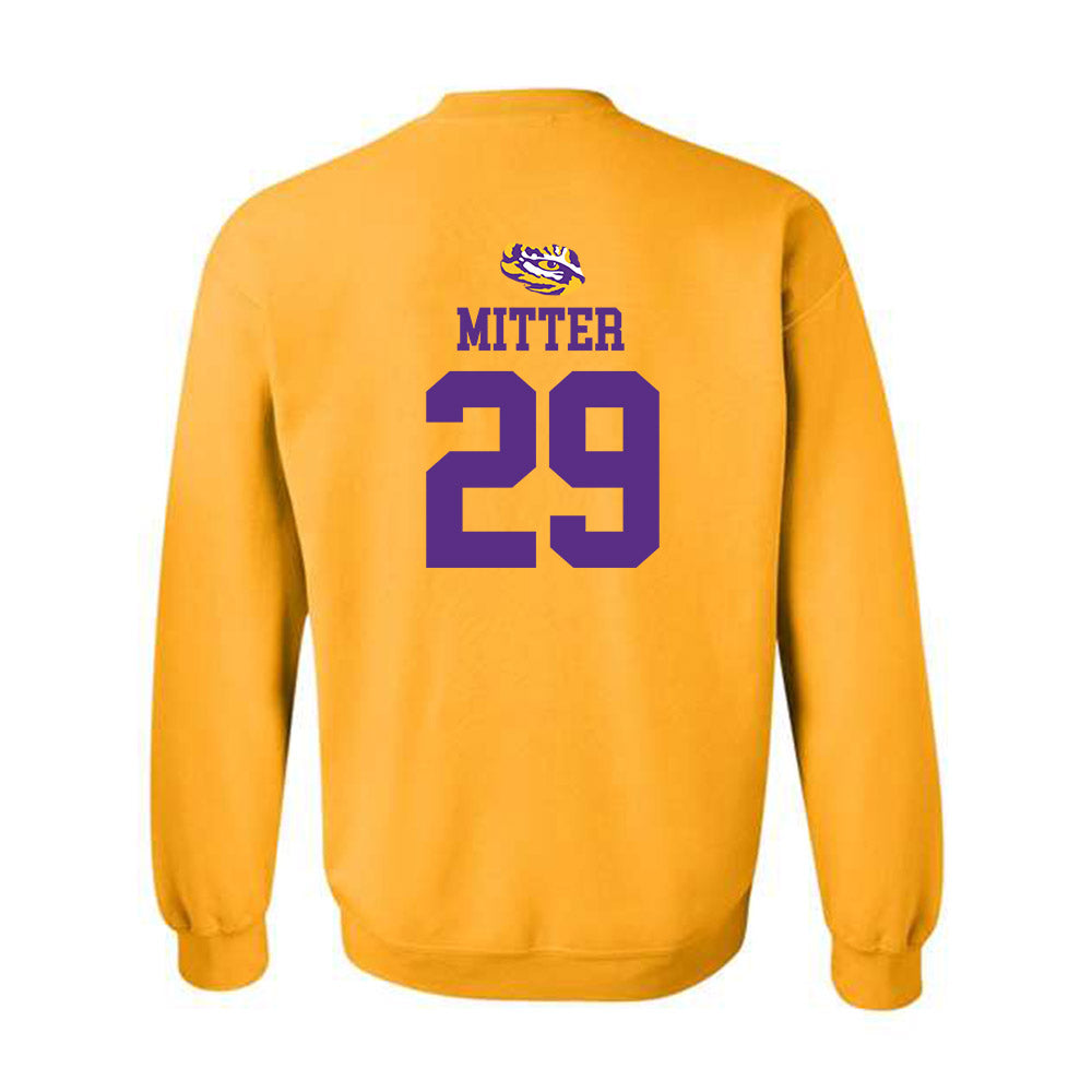 LSU - NCAA Women's Volleyball : Emily Mitter - Replica Shersey Crewneck Sweatshirt