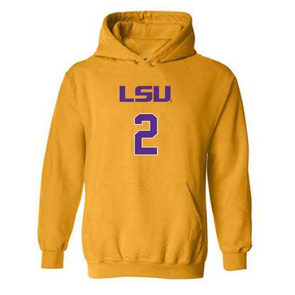 LSU - NCAA Women's Volleyball : Paige Flickinger - Replica Shersey Hooded Sweatshirt