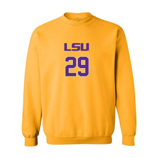 LSU - NCAA Women's Volleyball : Emily Mitter - Replica Shersey Crewneck Sweatshirt