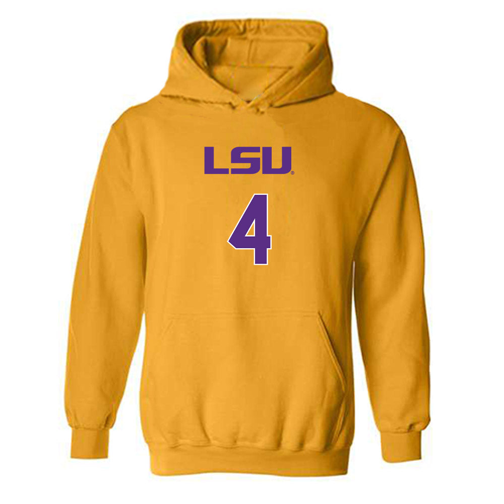 LSU - NCAA Women's Volleyball : Angie Lee - Replica Shersey Hooded Sweatshirt