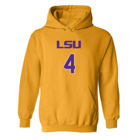 LSU - NCAA Women's Volleyball : Angie Lee - Replica Shersey Hooded Sweatshirt