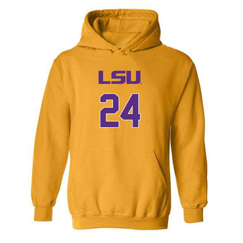 LSU - NCAA Women's Volleyball : Tatum Finlason - Replica Shersey Hooded Sweatshirt