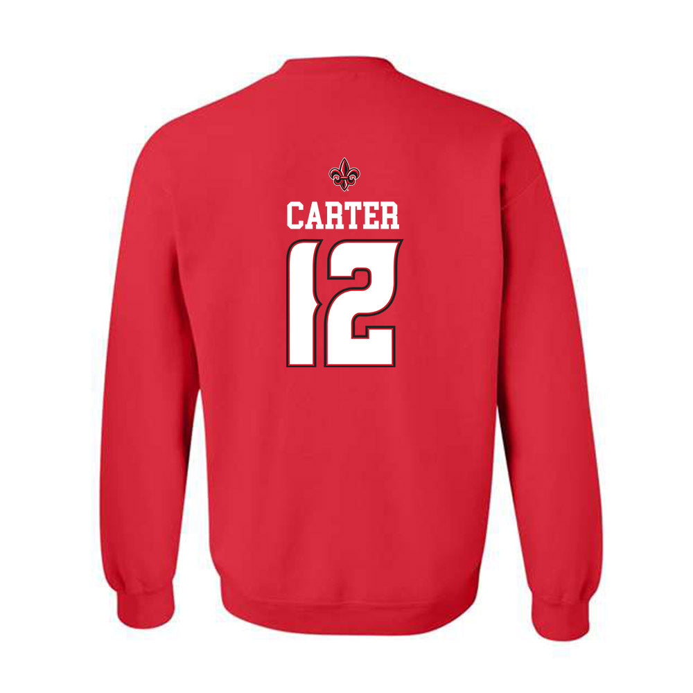 Louisiana - NCAA Baseball : Garret Carter - Replica Shersey Crewneck Sweatshirt-1