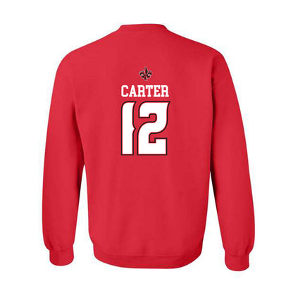 Louisiana - NCAA Baseball : Garret Carter - Replica Shersey Crewneck Sweatshirt-1