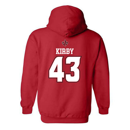 Louisiana - NCAA Baseball : Drew Kirby - Hooded Sweatshirt Replica Shersey