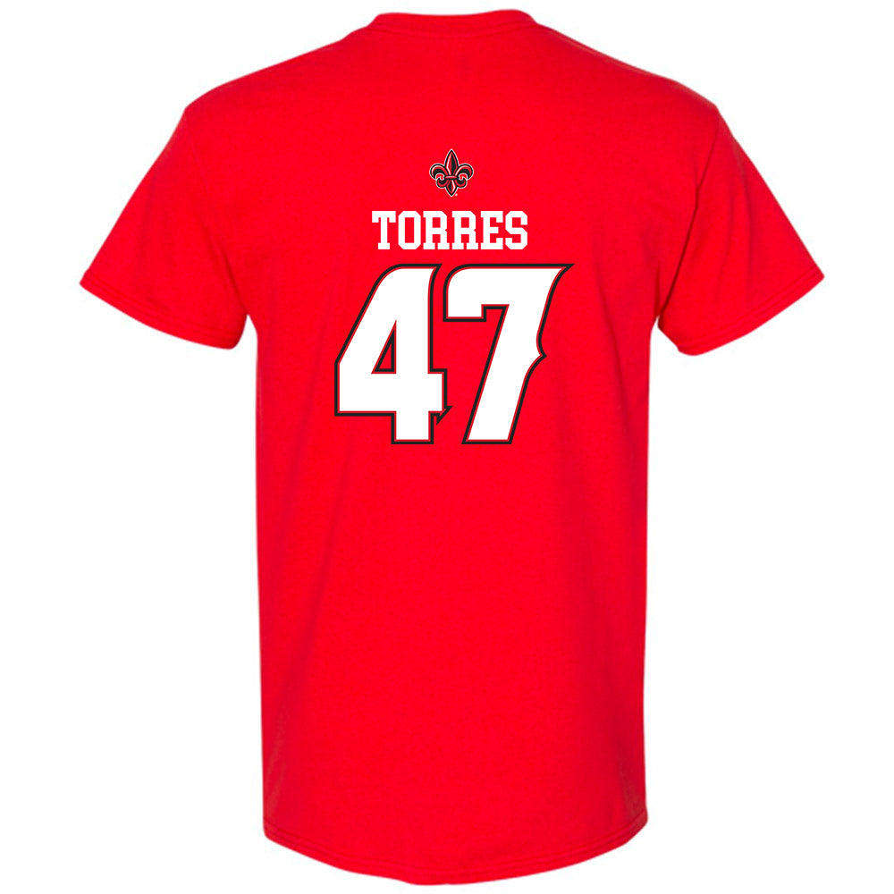 Louisiana - NCAA Baseball : Jose Torres - T-Shirt Replica Shersey