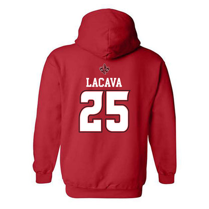 Louisiana - NCAA Baseball : Jayce LaCava - Replica Shersey Hooded Sweatshirt-1