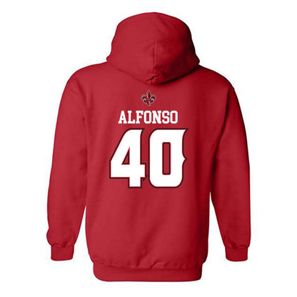 Louisiana - NCAA Baseball : Cowan Alfonso - Replica Shersey Hooded Sweatshirt-1