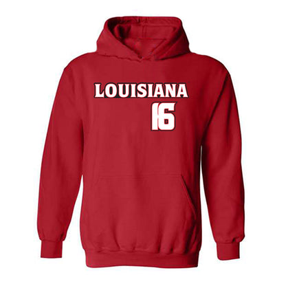 Louisiana - NCAA Baseball : Parker Smith - Replica Shersey Hooded Sweatshirt-0