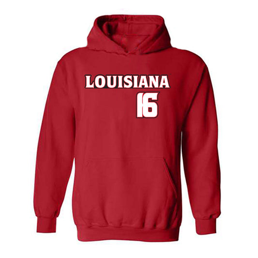 Louisiana - NCAA Baseball : Parker Smith - Replica Shersey Hooded Sweatshirt-0