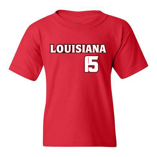 Louisiana - NCAA Baseball : Clayton Pourciau - Youth T-Shirt Replica Shersey