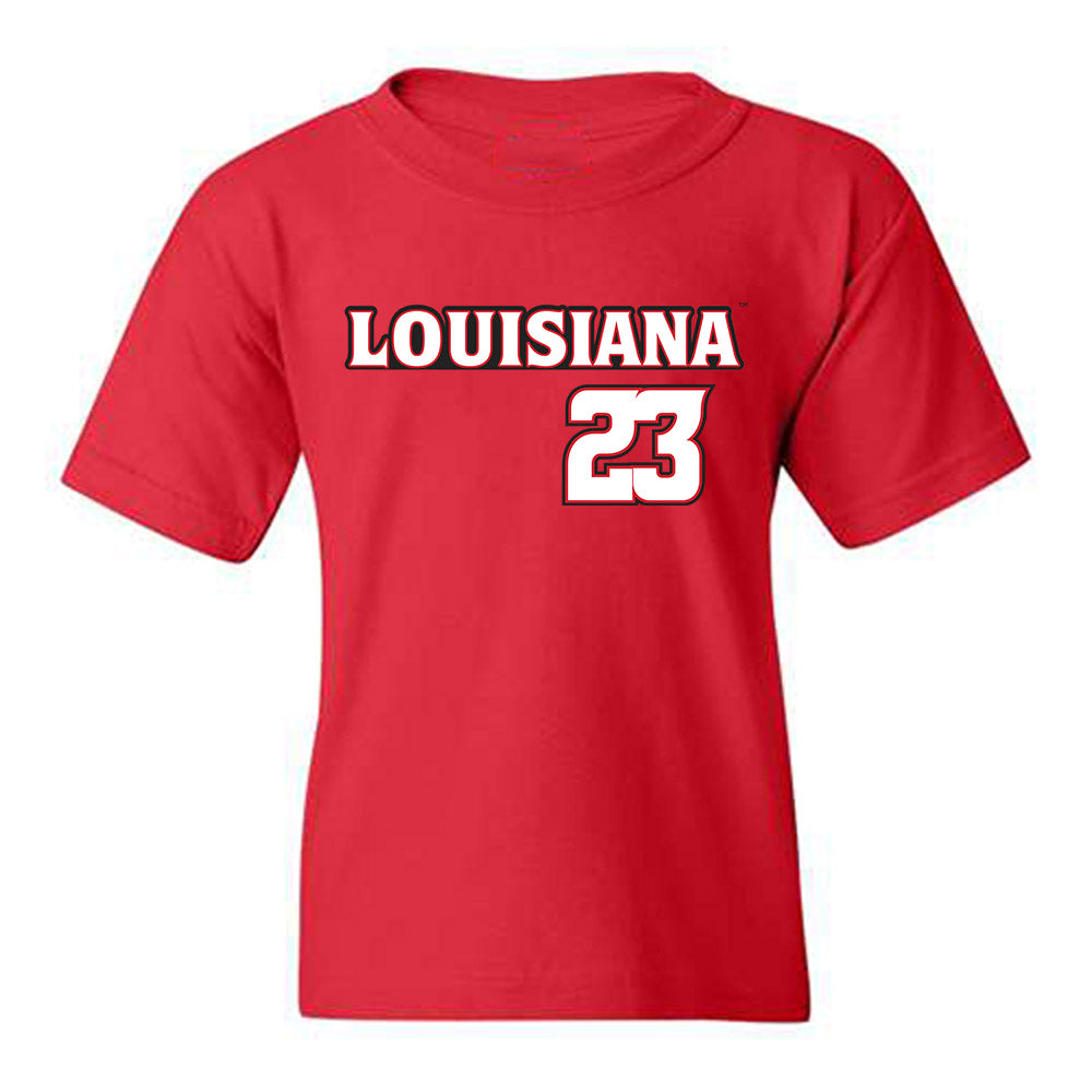 Louisiana - NCAA Baseball : Tate Hess - Replica Shersey Youth T-Shirt-0