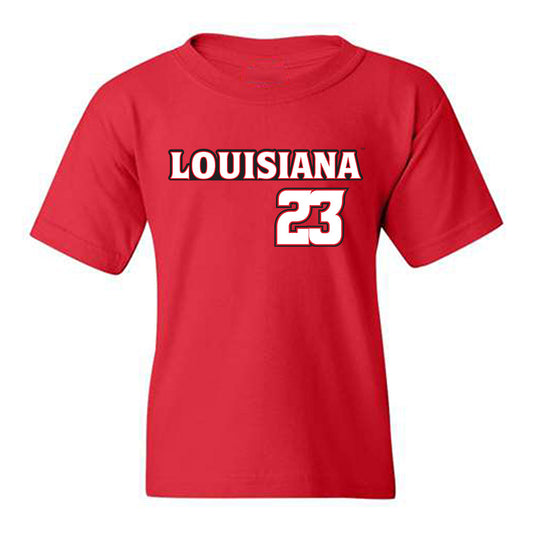 Louisiana - NCAA Baseball : Tate Hess - Replica Shersey Youth T-Shirt-0