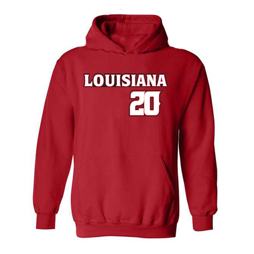 Louisiana - NCAA Baseball : JR Tollett - Replica Shersey Hooded Sweatshirt-0