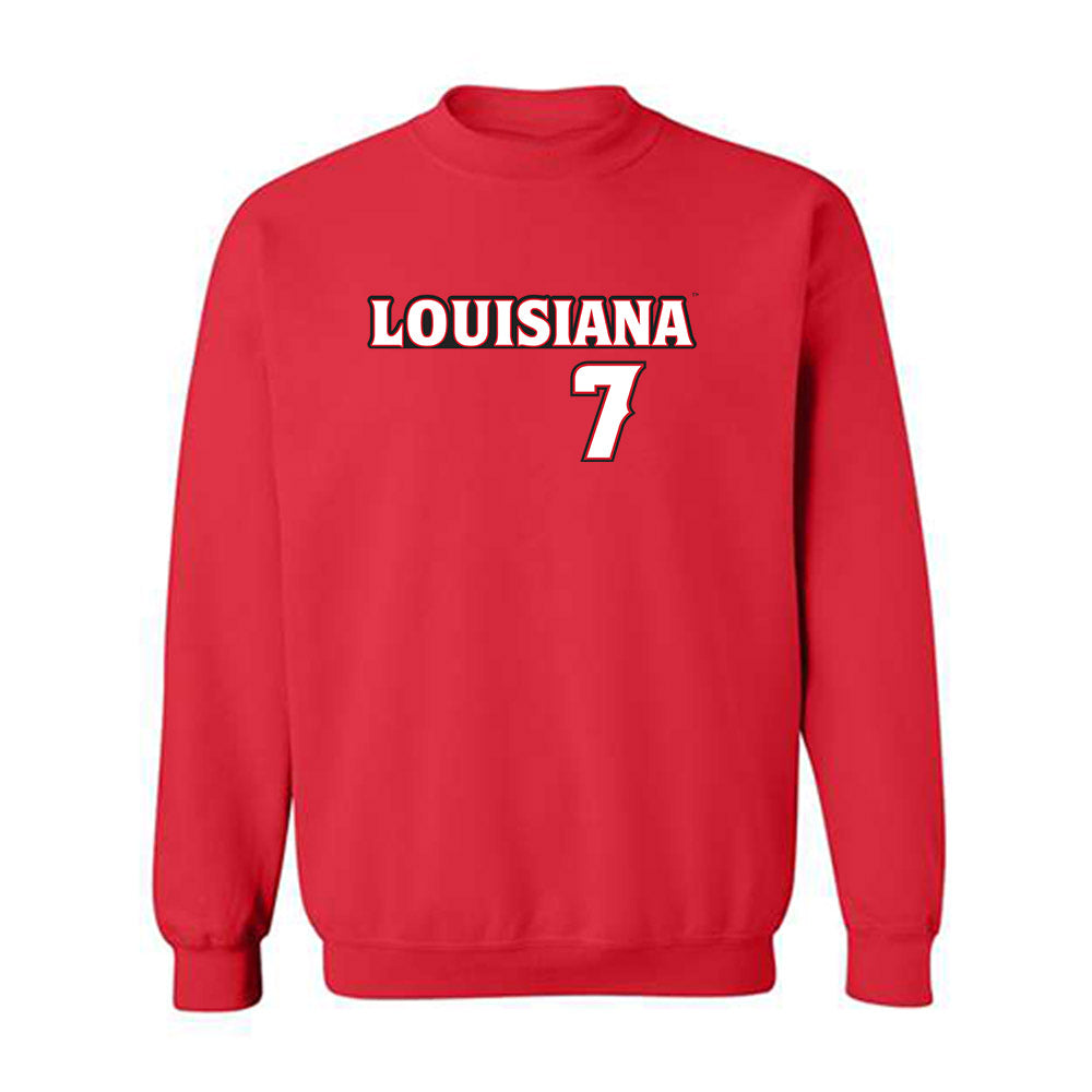 Louisiana - NCAA Baseball : Griffin Hebert - Replica Shersey Crewneck Sweatshirt-0