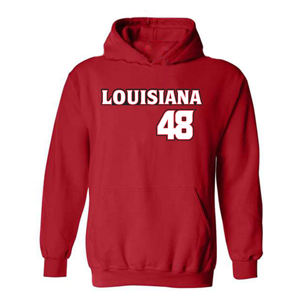 Louisiana - NCAA Baseball : Tate Hess - Hooded Sweatshirt Replica Shersey