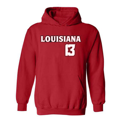 Louisiana - NCAA Baseball : Jack Martinez - Hooded Sweatshirt Replica Shersey