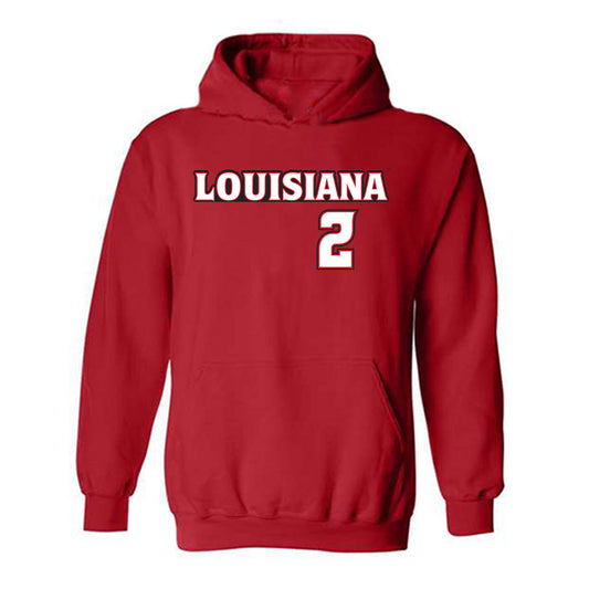 Louisiana - NCAA Baseball : Bryan Broussard - Hooded Sweatshirt Replica Shersey
