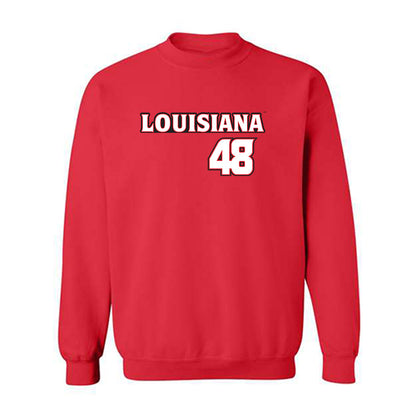 Louisiana - NCAA Baseball : Tate Hess - Crewneck Sweatshirt Replica Shersey