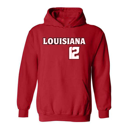 Louisiana - NCAA Baseball : Garret Carter - Replica Shersey Hooded Sweatshirt-0