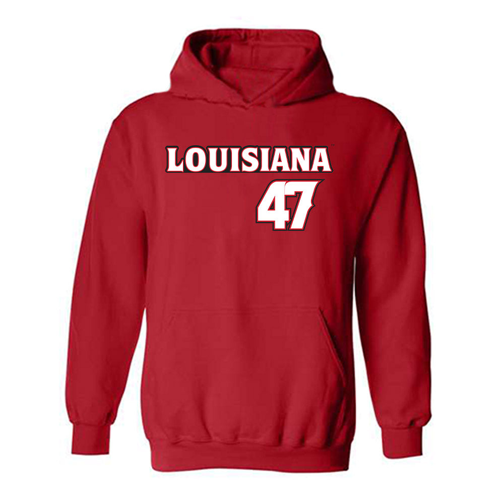 Louisiana - NCAA Baseball : Jose Torres - Hooded Sweatshirt Replica Shersey