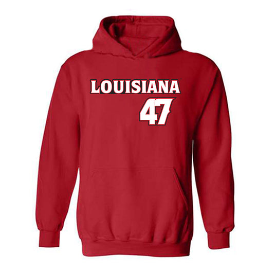 Louisiana - NCAA Baseball : Jose Torres - Hooded Sweatshirt Replica Shersey