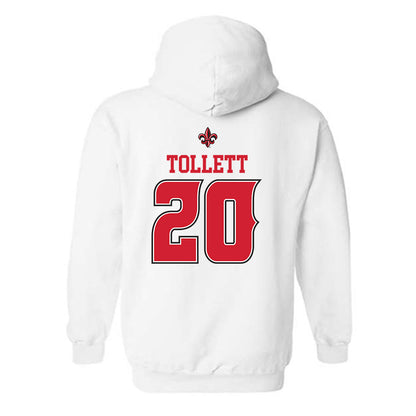 Louisiana - NCAA Baseball : JR Tollett - Sports Shersey Hooded Sweatshirt-1