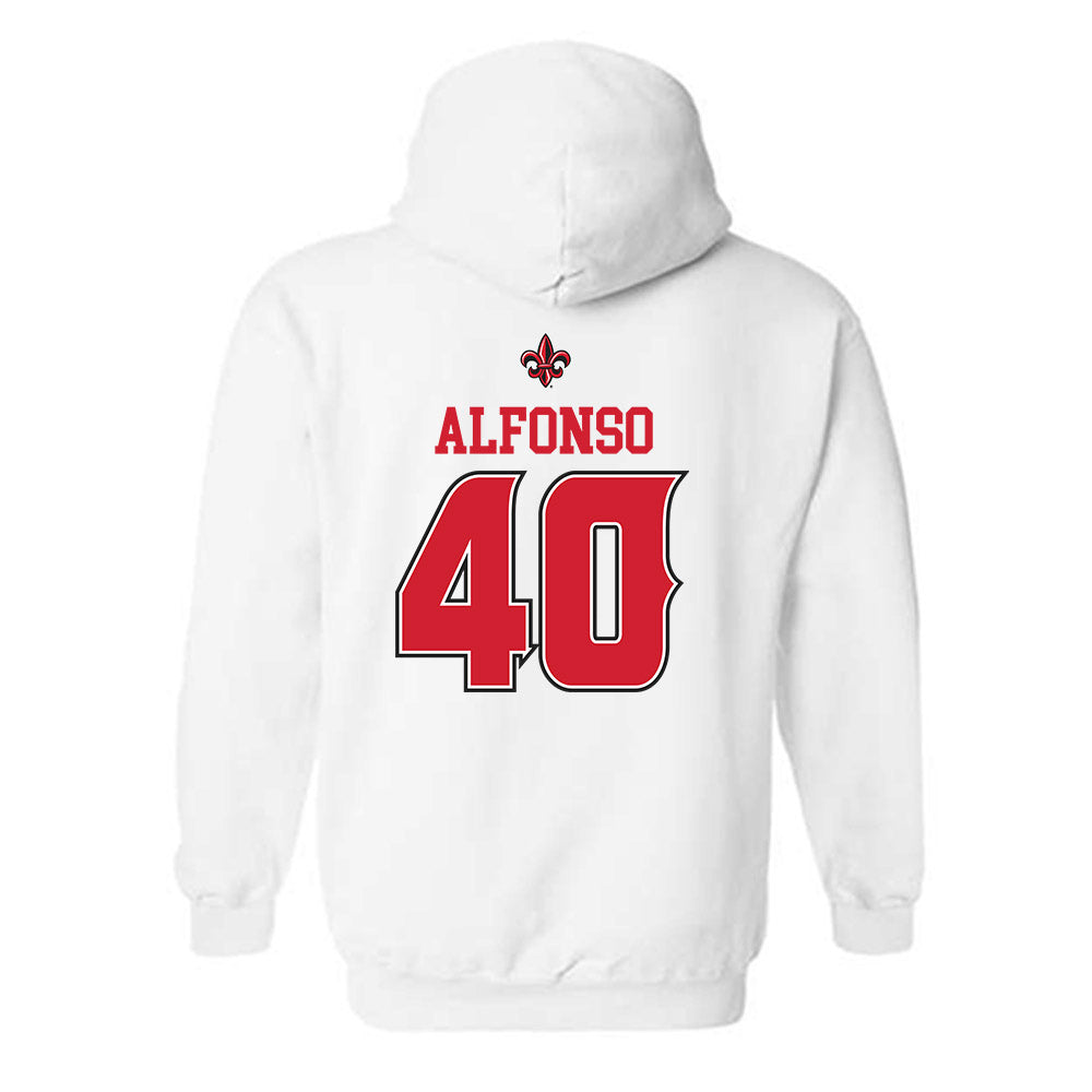 Louisiana - NCAA Baseball : Cowan Alfonso - Sports Shersey Hooded Sweatshirt-1