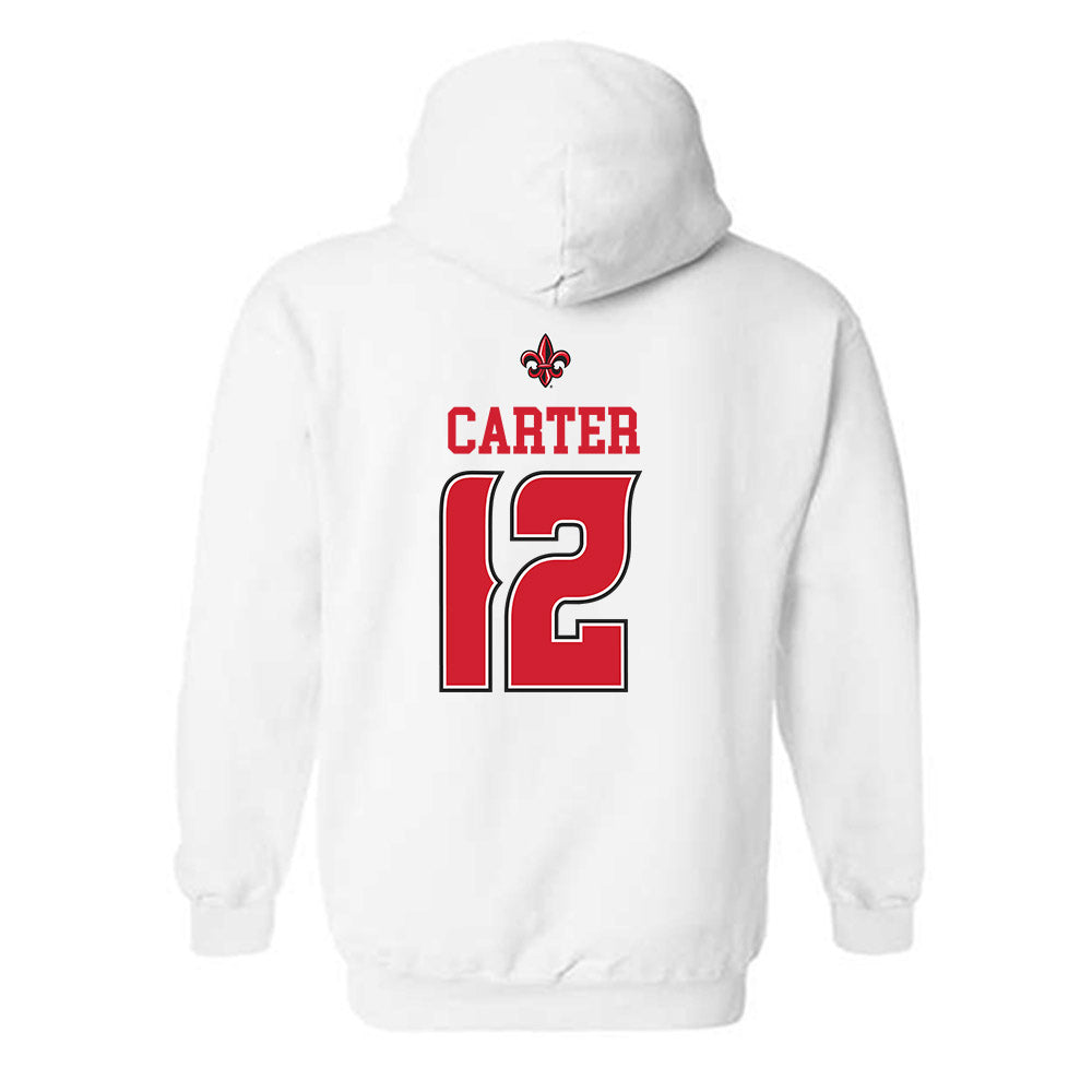 Louisiana - NCAA Baseball : Garret Carter - Sports Shersey Hooded Sweatshirt-1