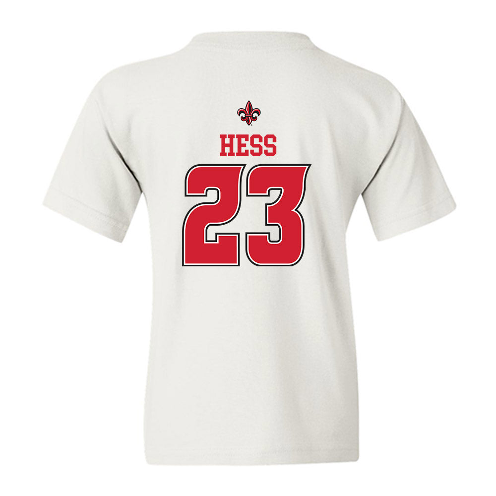 Louisiana - NCAA Baseball : Tate Hess - Sports Shersey Youth T-Shirt-1