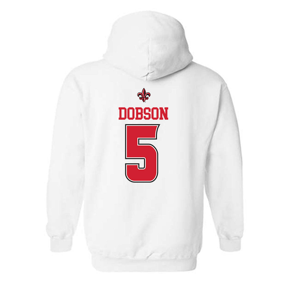 Louisiana - NCAA Baseball : Howard Dobson - Sports Shersey Hooded Sweatshirt-1