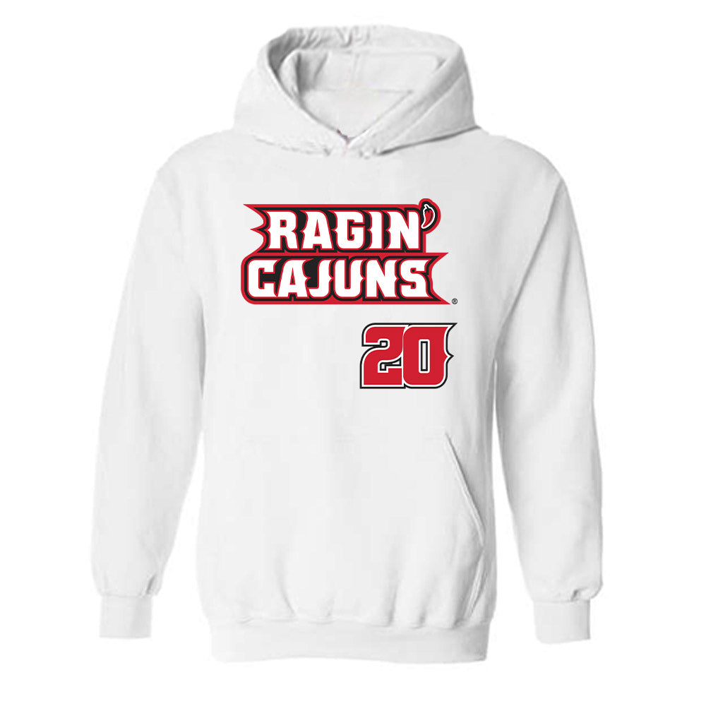 Louisiana - NCAA Baseball : JR Tollett - Sports Shersey Hooded Sweatshirt-0