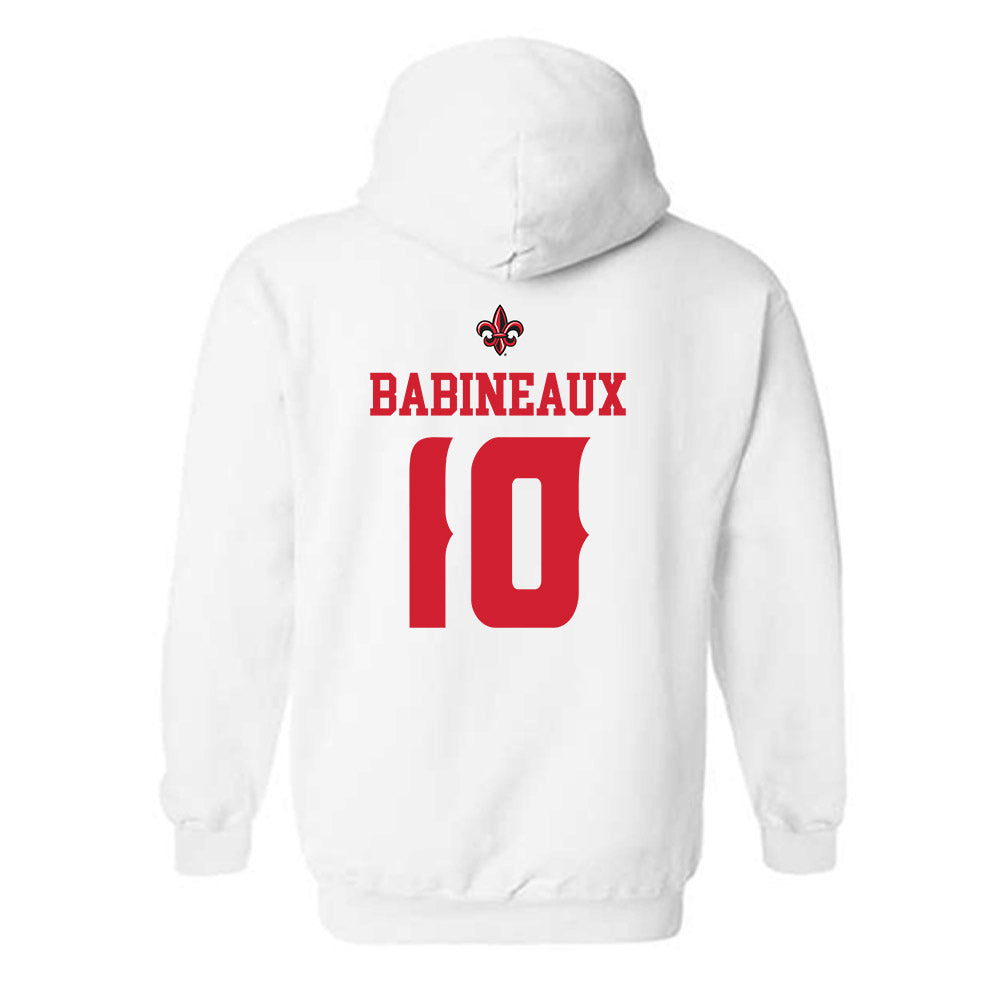 Louisiana - NCAA Football : Russell Babineaux - Sports Shersey Hooded Sweatshirt-1