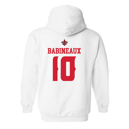 Louisiana - NCAA Football : Russell Babineaux - Sports Shersey Hooded Sweatshirt-1