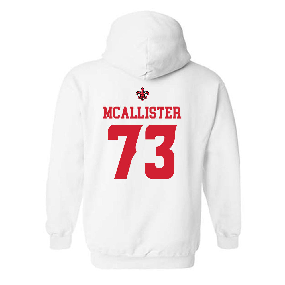 Louisiana - NCAA Football : Jayden McAllister - Sports Shersey Hooded Sweatshirt-1